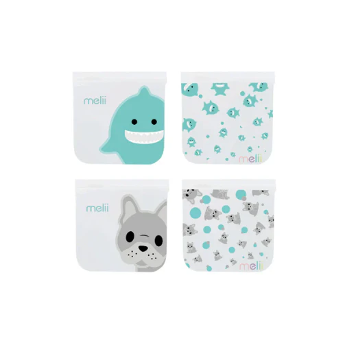 BOLSAS PARA SNACKS REUTILIZABLES BULLDOG TIBURON - MELII