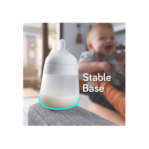 MAMADERA SILICONA TURQUESA PACK DE 3 150 ML - NANOBEBE - Imagen 4