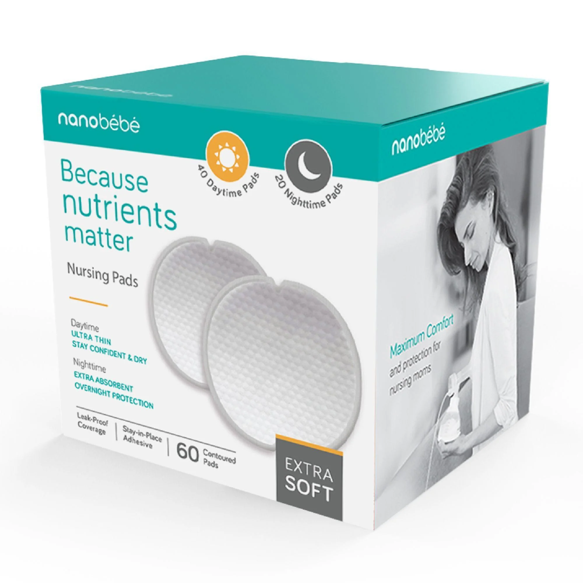 Absorbentes de Lactancia Nanobébé 60 Unidades - Imagen 4