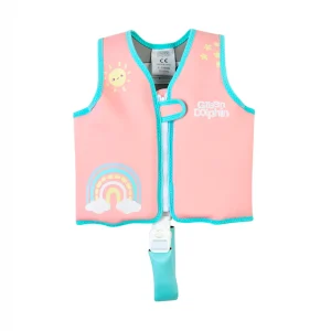 CHALECO FLOTADOR INFANTIL ARCOIRIS PALOROSA 15 a 19 KG 2 a 3 años. - GREEN DOLPHIN