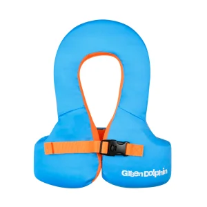 CHALECO FLOTADOR INFANTIL GREEN LOCK CELESTE  19 a 30 kg. - GREEN DOLPHIN