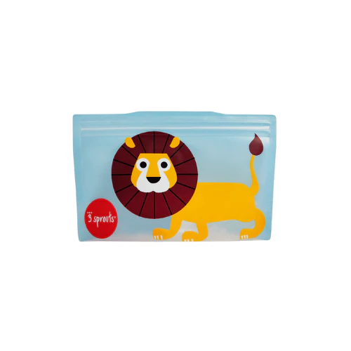 BOLSAS REUTILIZABLES PARA SNACK LEÓN (2UN )- 3 SPROUTS - Imagen 2