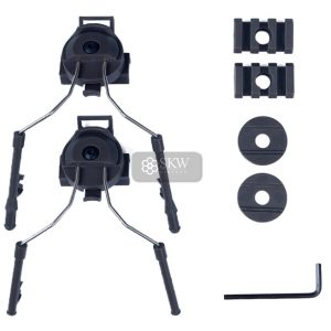 Adaptadores Auricular Para Casco Negros Delta Tactics