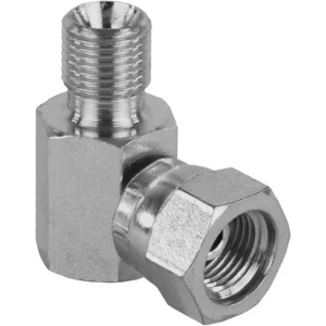 Adaptador Best Fittings 1/8 Bsp Macho/Hembra Hoek 90 Grados