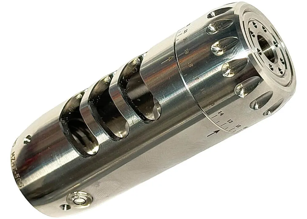 Afinador De Cañón Eagle Vision Con Freno De Boca Y Extractor De Aire 1/2 Unf – Plata - Imagen 3