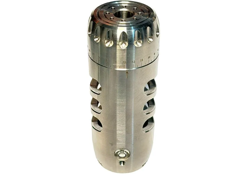 Afinador De Cañón Eagle Vision Con Freno De Boca Y Extractor De Aire 1/2 Unf – Plata - Imagen 4