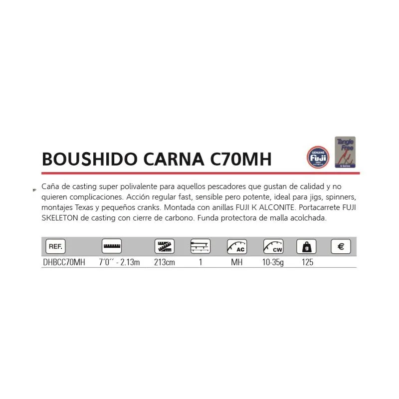 Hart Boushido CARNA 7’0 MH - Imagen 3