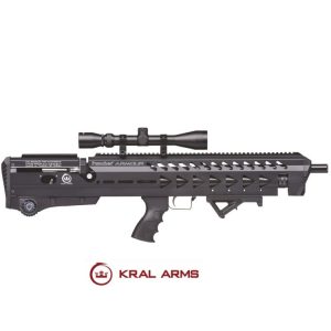 Carabina Pcp Kral Puncher Armour Negro Cal. 5,50 Mm – 24 Julios. Con Supresor De Sonido.